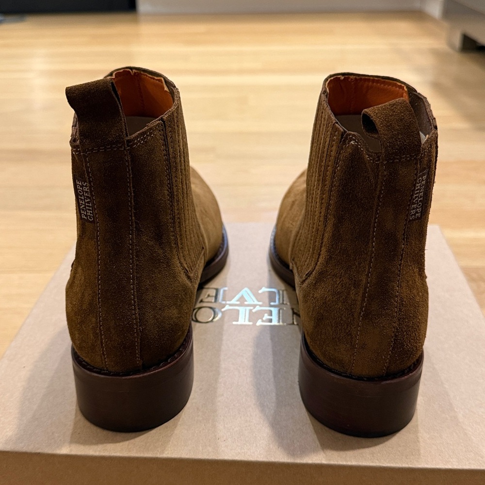 NWT! Penelope Chilvers Mod Suede Boot - Brown - Picture 11 of 15